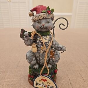 Jim Shore "Jingle Bell On Kitty's Tail" Figurine